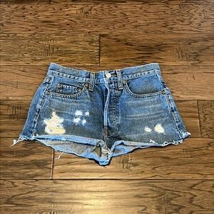 Re/Done Originals High Rise Shorts Size 26